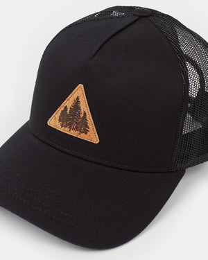 Black-Adjustable-Organic-Cotton-Baseball-Cap