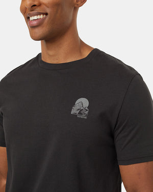 Black-Crew-Neck-Graphic-Shortsleeve-T-Shirt