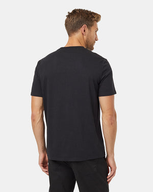 Black-Crew-Neck-Graphic-Shortsleeve-T-Shirt