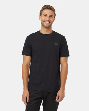 Black-Crew-Neck-Graphic-Shortsleeve-T-Shirt