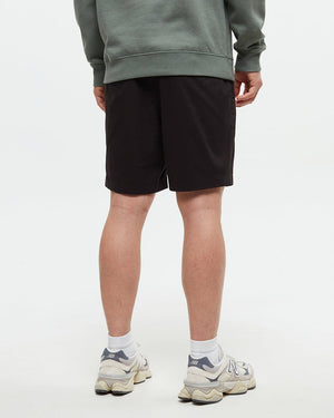 Black-Eco-Friendly-Mid-Rise-Shorts