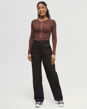 Black-High-Rise-Full-Length-Straight-Leg-Pant