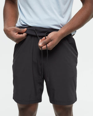 Black-Mens-Repreve-Polyester-Sport-Shorts