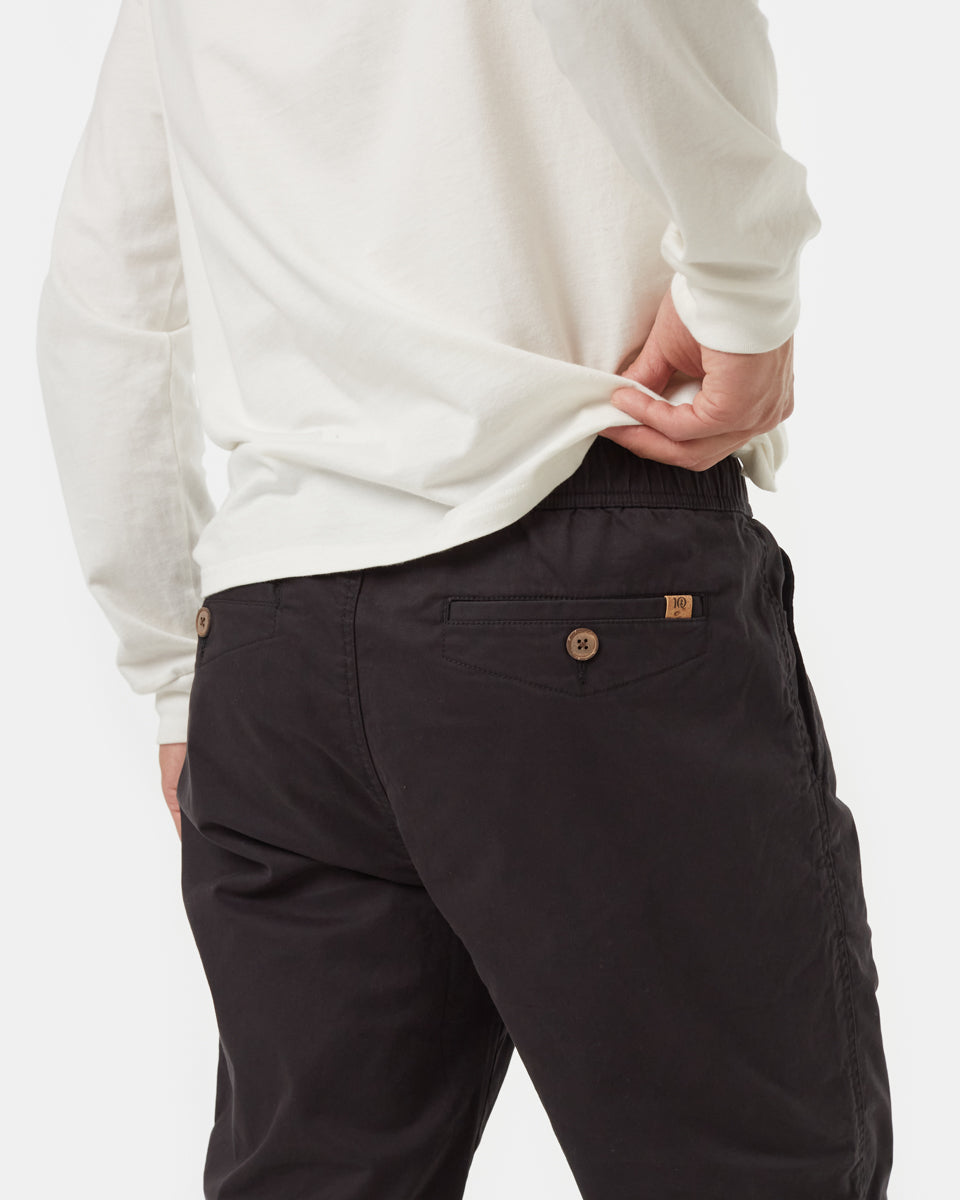 Black twill joggers mens on sale