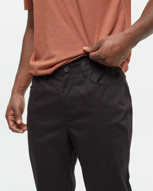 Black-Mid-Rise-Full-Length-Slim-Fit-Pant