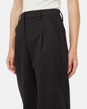 Black-Mid-Rise-Full-Length-Wide-Front-Pleat-Pants