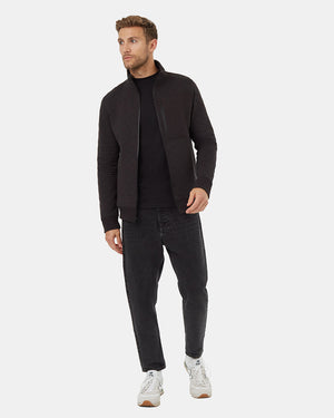 Black-Mock-Neck-Full-Front-Zip-Sweatshirt