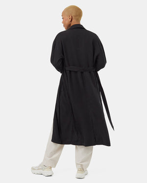 Black-Relaxed-Belted-Midi-Length-Trench-Coat