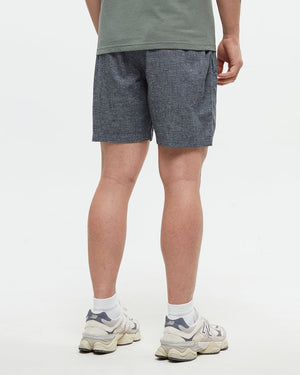 Blue-Mens-Casual-Hemp-Shorts