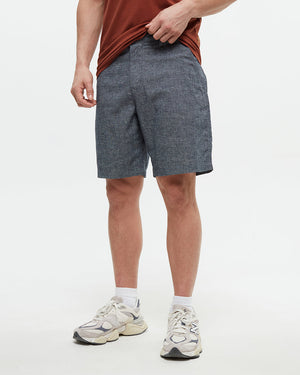 Blue-Mens-Lightweight-Mid-Rise-Shorts