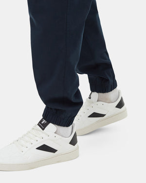 Blue-Mid-Rise-Full-Length-Tapered-Sweatpants