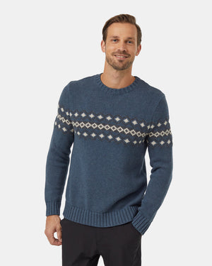 Blue-Organic-Cotton-Knit-Sweater