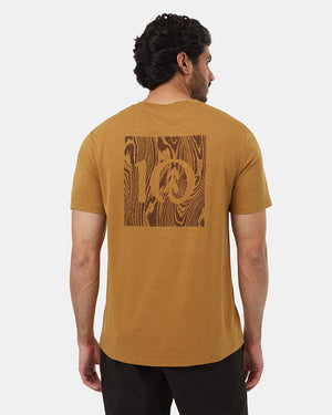 Brown-Crew-Neck-Graphic-Shortsleeve-T-Shirt