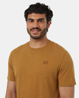 Brown-Crew-Neck-Graphic-Shortsleeve-T-Shirt