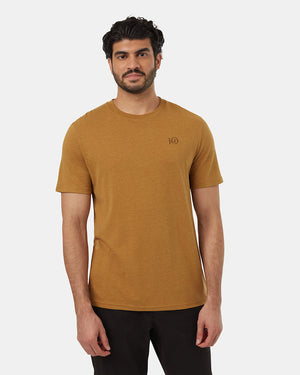 Brown-Crew-Neck-Graphic-Shortsleeve-T-Shirt