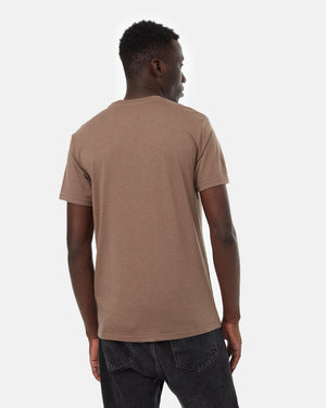 Brown-Crew-Neck-Short-Sleeve-Graphic-T-Shirt