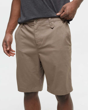 Brown-Eco-Friendly-Mid-Rise-Shorts