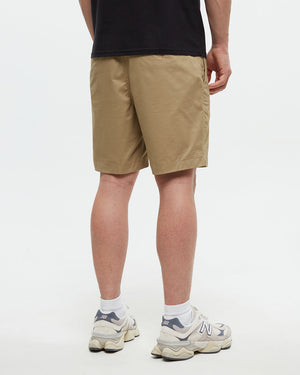 Brown-Eco-Friendly-Mid-Rise-Shorts