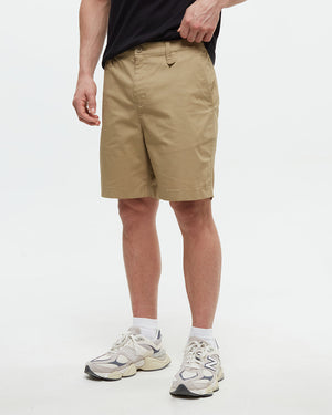 Brown-Eco-Friendly-Mid-Rise-Shorts