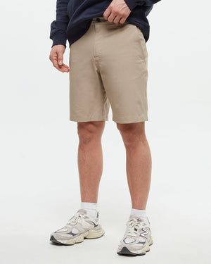 Brown-Mens-Recycled-Polyester-Sport-Shorts