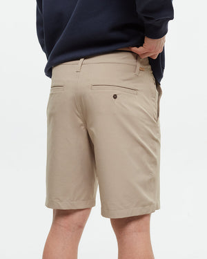 Brown-Mens-Recycled-Polyester-Sport-Shorts