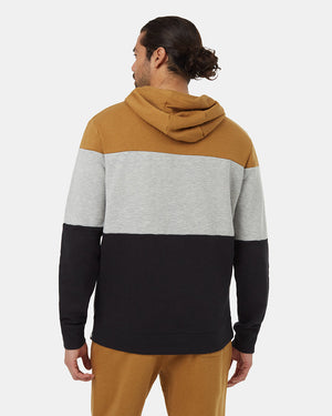 Brown-Mens-Stripe-Pullover-Hoodie