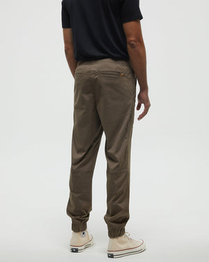 Brown-Mid-Rise-Full-Length-Tapered-Sweatpants