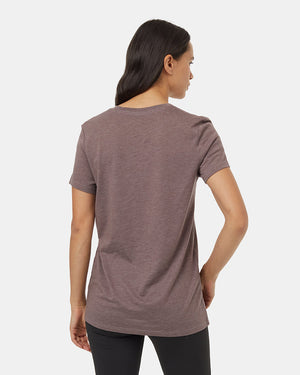 Brown-Recycled-Polyester-Crew-Neck-T-Shirt