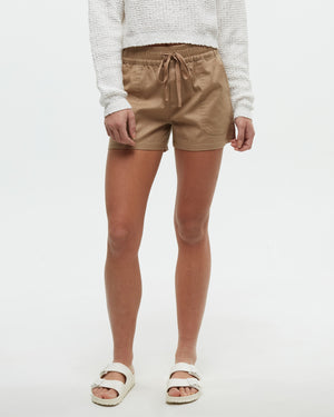 Brown-Womens-Hemp-Shorts