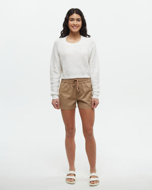 Brown-Womens-Hemp-Shorts