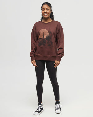 Burgundy-Crew-Neck-Graphic-Longsleeve-Sweatshirt