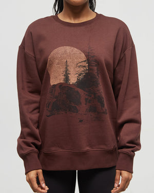 Burgundy-Crew-Neck-Graphic-Longsleeve-Sweatshirt