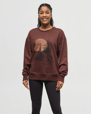 Burgundy-Crew-Neck-Graphic-Longsleeve-Sweatshirt