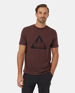 Burgundy-Crew-Neck-Graphic-Shortsleeve-T-Shirt