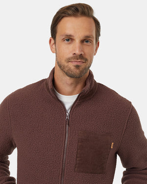 Burgundy-Mock-Neck-Relaxed-Fit-Fleece-Zip-Up