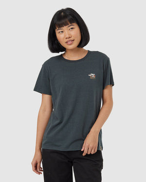 Green-Crew-Neck-Graphic-Shortsleeve-T-Shirt