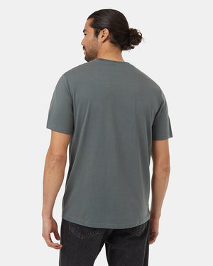 Green-Crew-Neck-Pocketed-Shortsleeve-T-Shirt