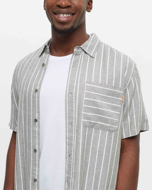 Green-Mens-Hemp-Button-Up-Short-Sleeve-Shirt