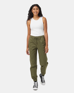 Green-Mid-Rise-Full-Length-Tapered-Sweatpants