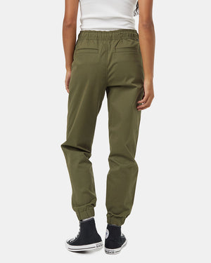 Green-Mid-Rise-Full-Length-Tapered-Sweatpants