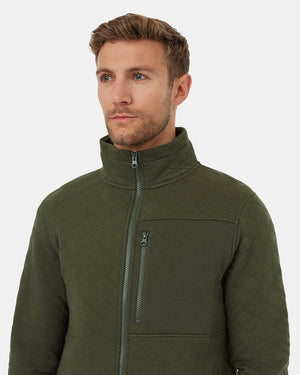 Green-Mock-Neck-Full-Front-Zip-Sweatshirt