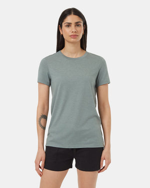 Green-Recycled-Polyester-Crew-Neck-T-Shirt