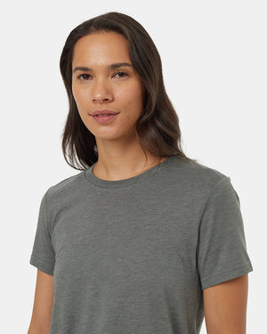 Green-Recycled-Polyester-Crew-Neck-T-Shirt