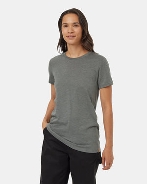 Green-Recycled-Polyester-Crew-Neck-T-Shirt