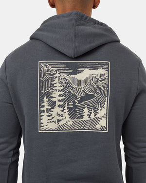 Grey-Eco-Friendly-Drawcord-Graphic-Hoodie