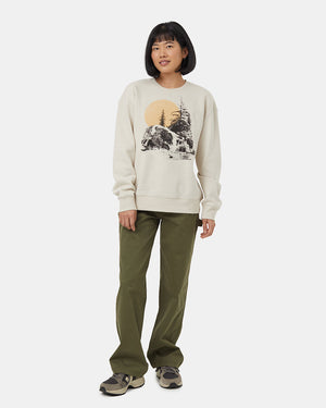 Oatmeal-Crew-Neck-Graphic-Longsleeve-Sweatshirt