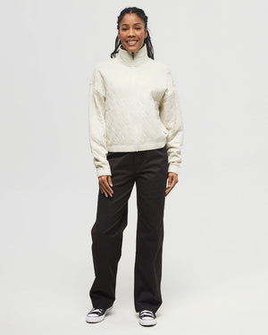 Oatmeal-Mock-Neck-Full-Front-Zip-Sweatshirt