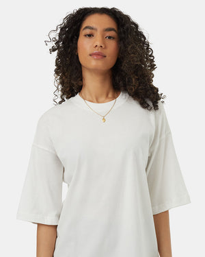 Oatmeal-Organic-Cotton-Crew-Neck-Oversized-Shortsleeve-T-Shirt