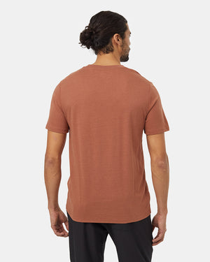 Orange-Crew-Neck-Graphic-Shortsleeve-T-Shirt