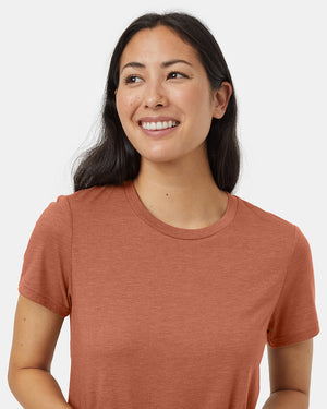 Orange-Recycled-Polyester-Crew-Neck-T-Shirt-TCW2455-3439